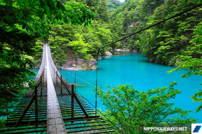 Những cây cầu treo khiến bạn đứng tim ở Nhật Bản