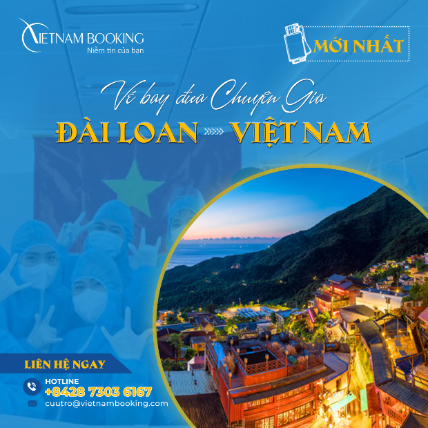 Lịch khai thác chuyến bay từ Đài Loan về Việt Nam