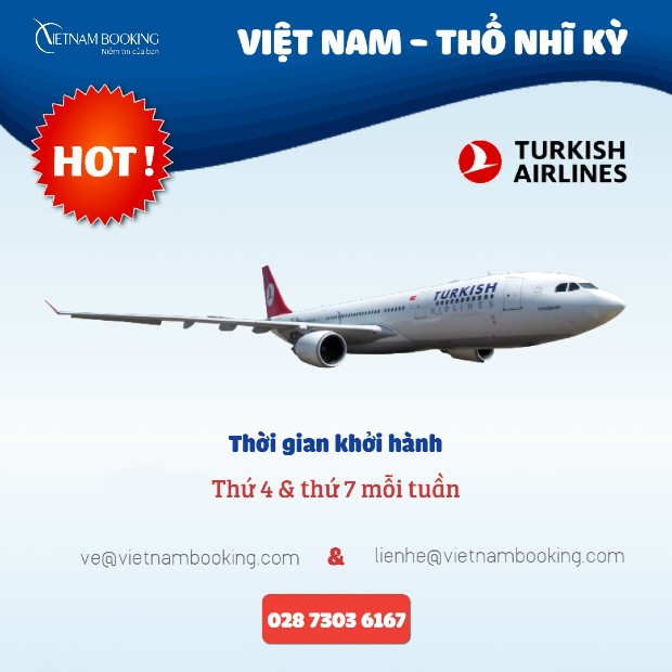 vé máy bay từ Việt Nam đi Istanbul giá rẻ