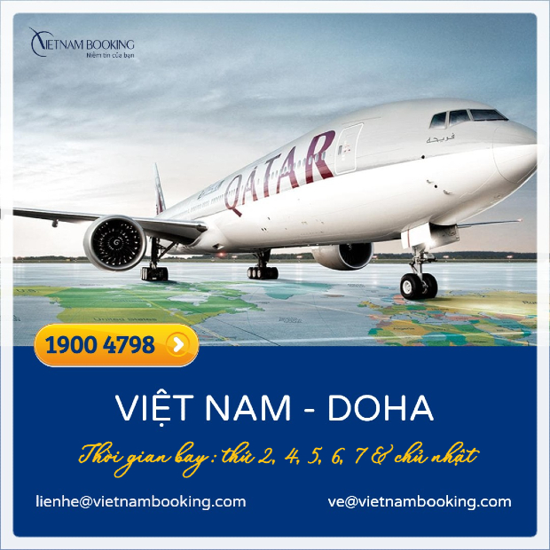 vé máy bay từ Việt Nam đi Doha giá rẻ
