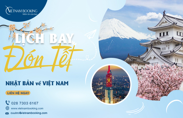 Lịch bay, vé máy bay từ Nhật về Việt Nam 2022 cập nhật mới nhất
